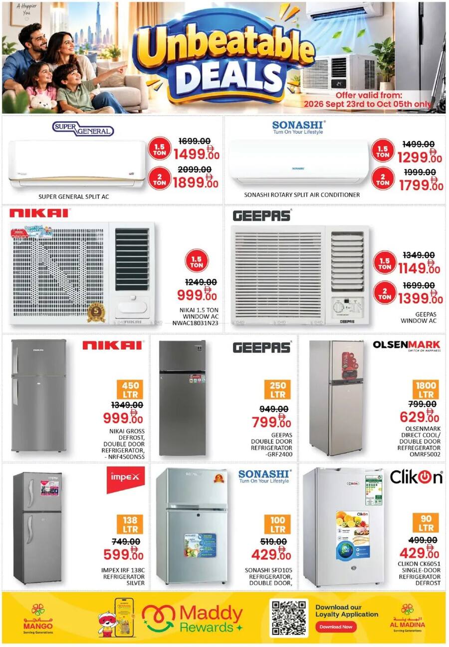 Al Madina Unbeatable Deals flyer cover