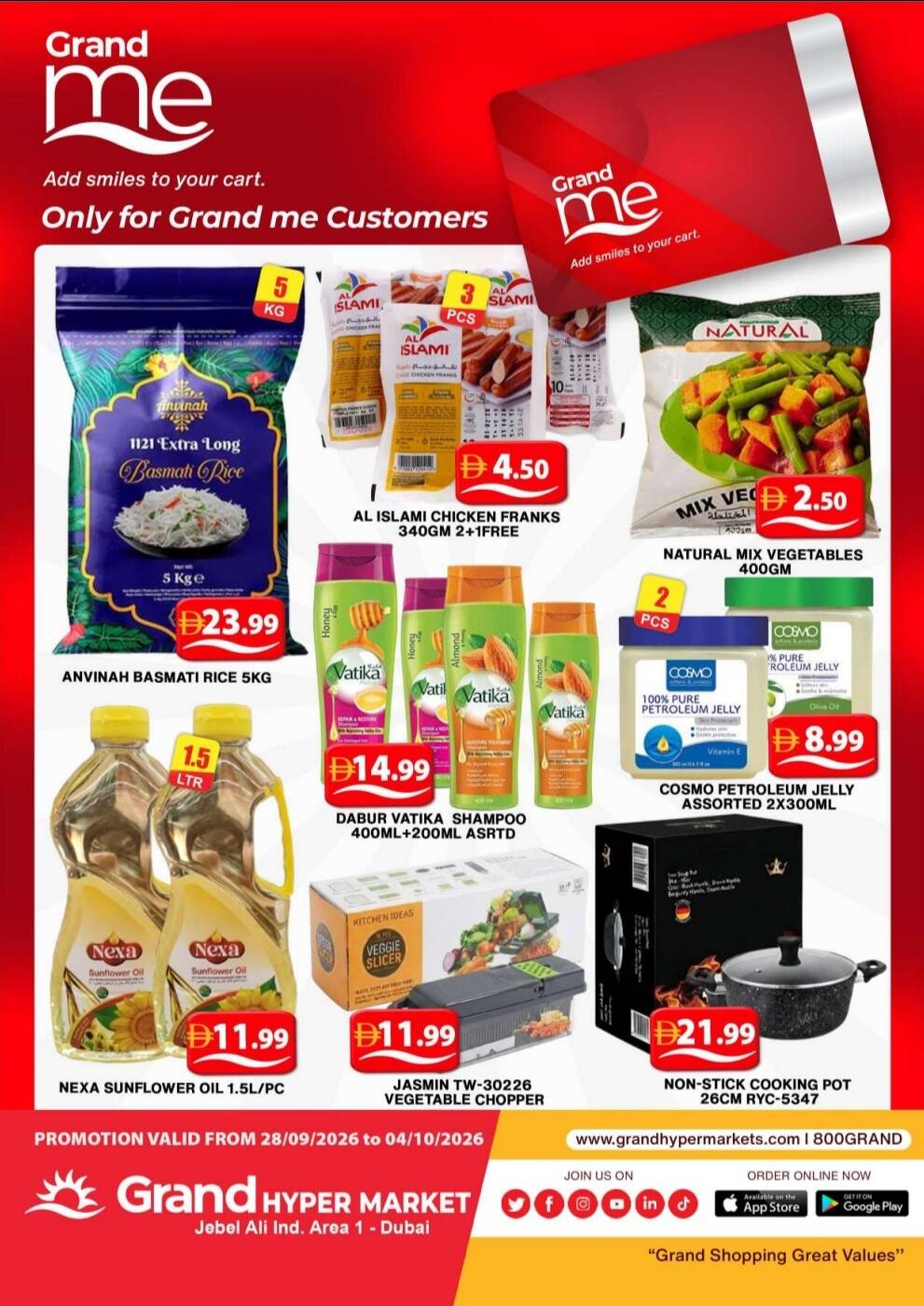 نشرة Grand Hypermarket — Grand Me Deals - Grand Hypermarket Jebel Ali