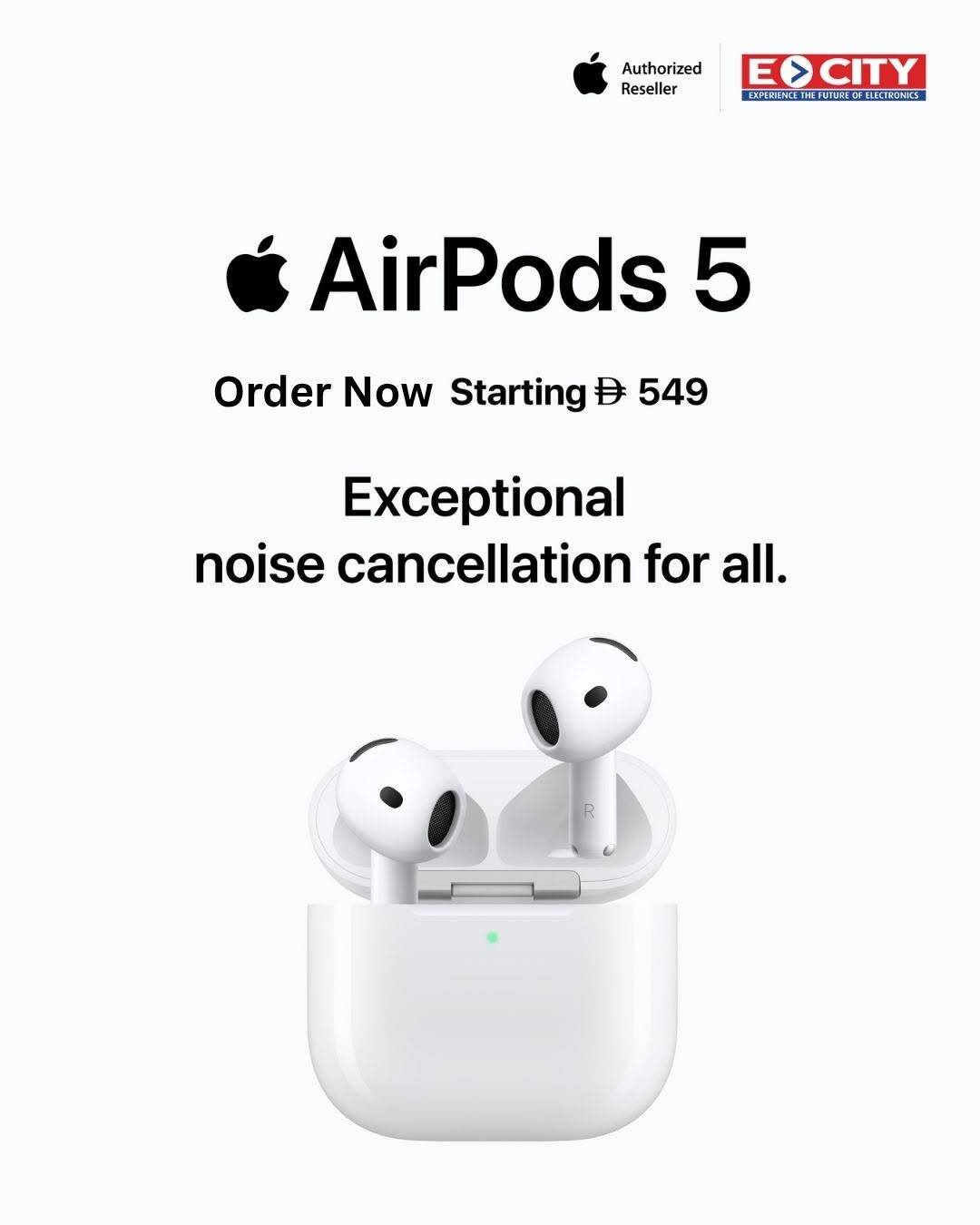 نشرة ECity — Sale On AirPods 5