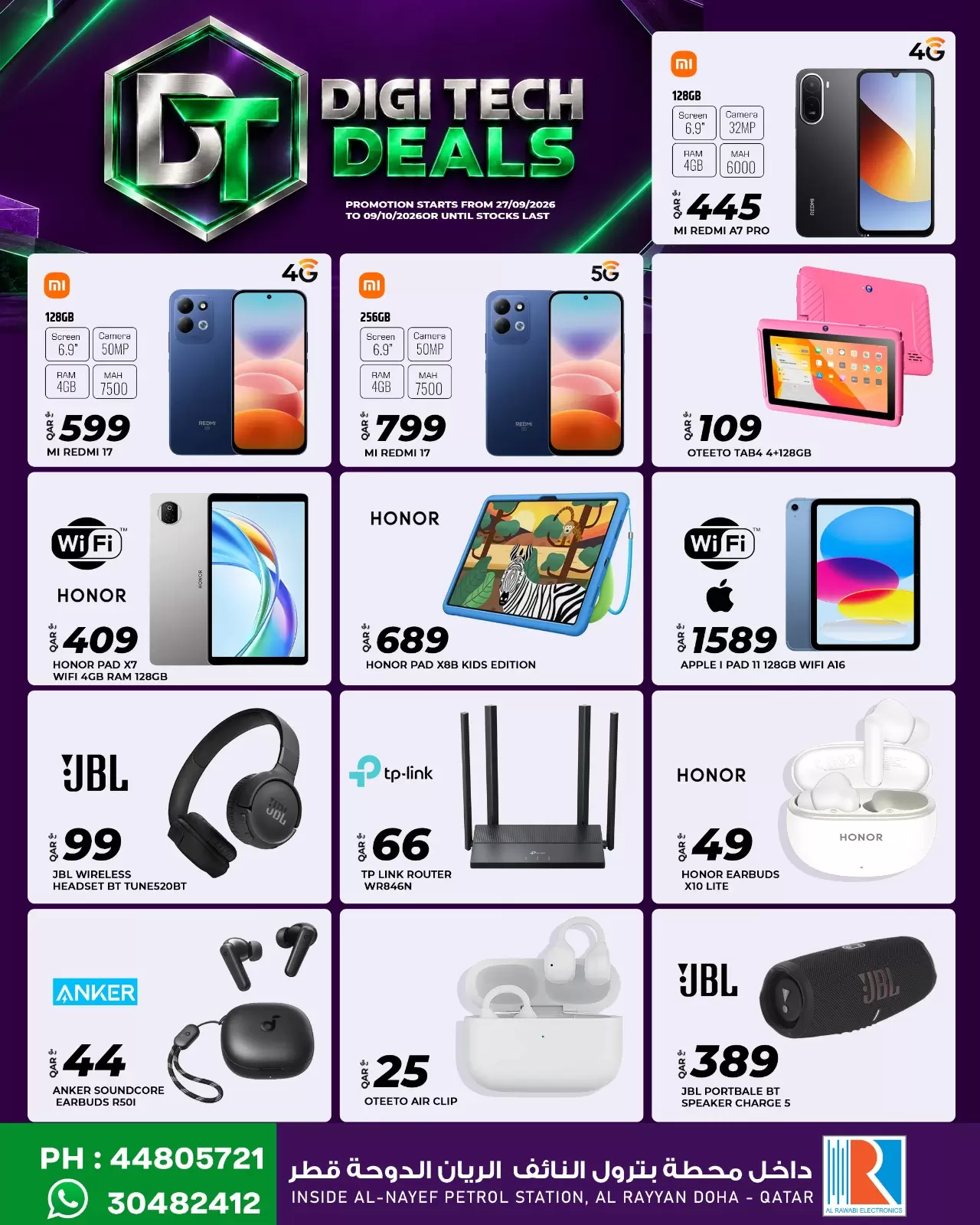 نشرة Al Rawabi Electronics — Al Rawabi Electronics offers to 9 October 2026 DIGI Tech Deals