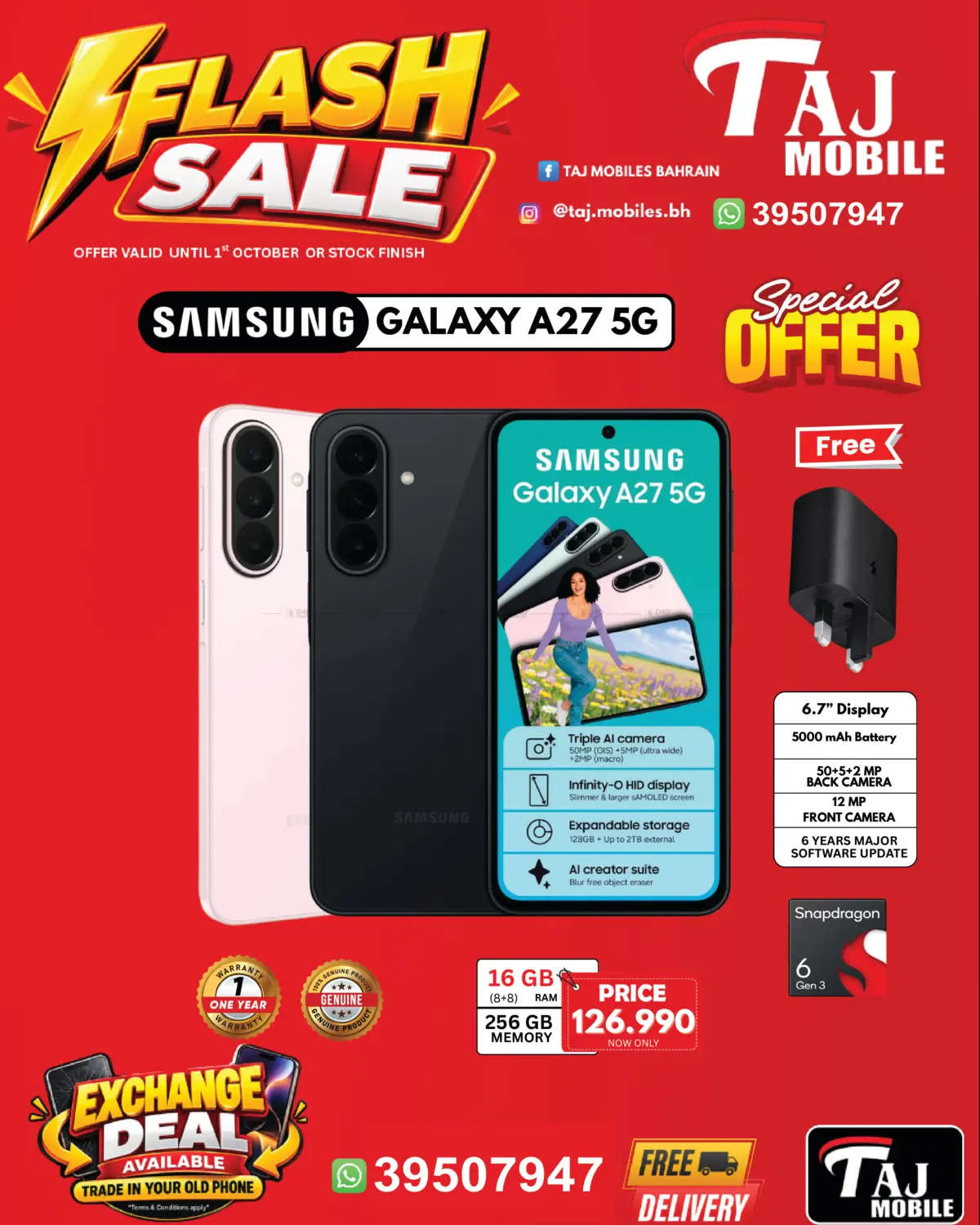 Taj Mobiles Flash Sale