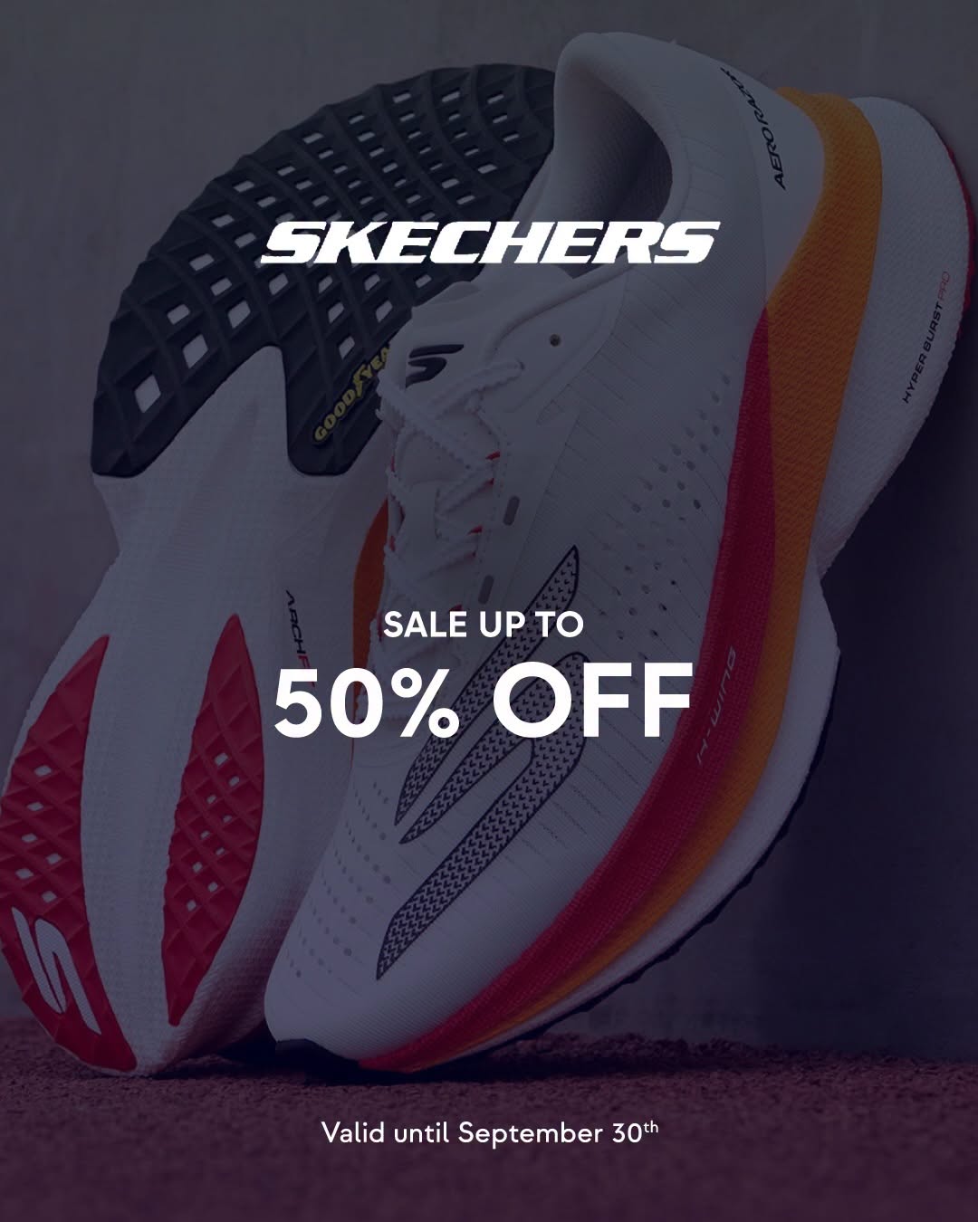 نشرة Skechers — 50% Off Skechers Footwear