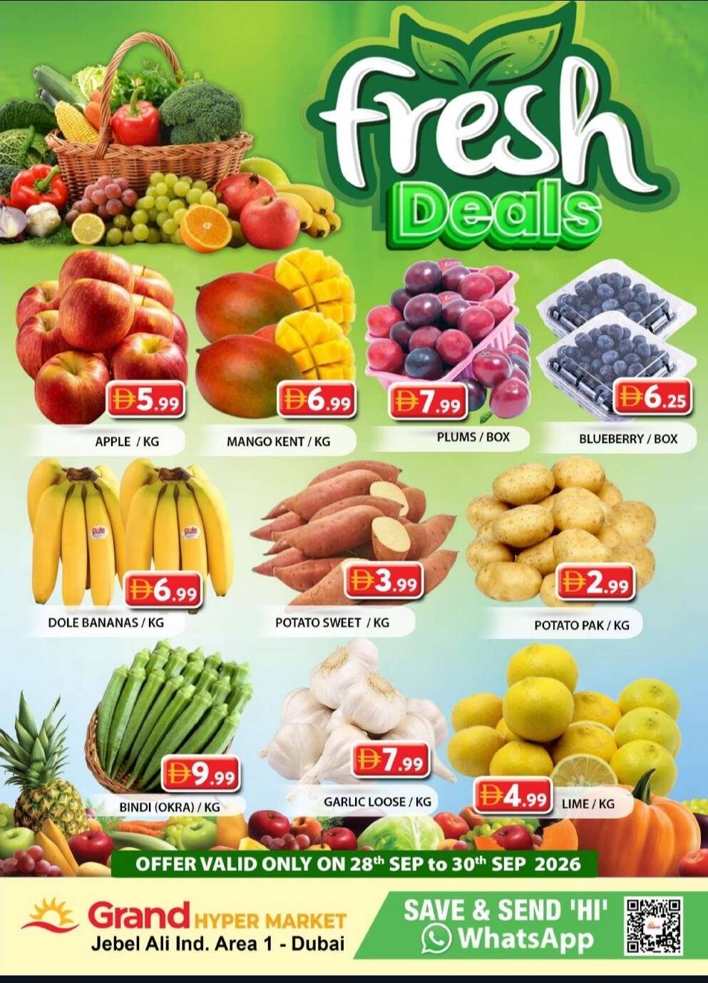 نشرة Grand Hypermarket — Fresh Sale - Grand Hypermarket Jebel Ali