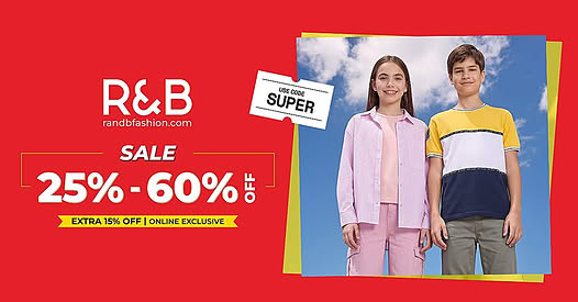 نشرة R&B — Sale at R&B- Up to 60% Off