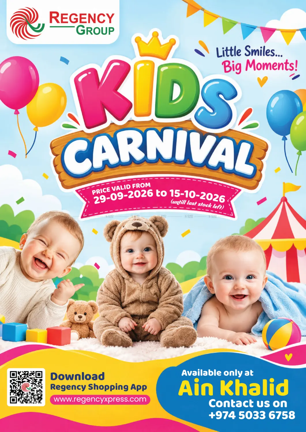 نشرة Regency Group — Kids Carnival