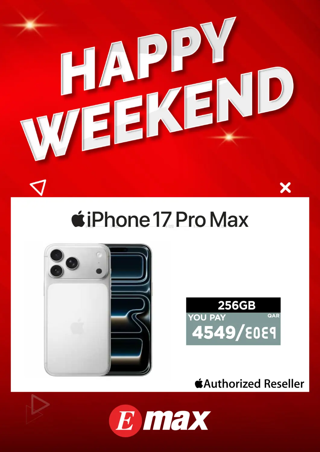 Emax Weekend Offer flyer cover